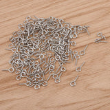 Max 200set Iron Screw Eye Pins Hook Bail Peg Pendants Charms Connectors 5x12mm 1