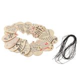 Maxbell 5 Unfinished Heart Love Wooden Cutouts Charms Scrapbooking Craft Gift Tags