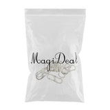 Maxbell 10 Pieces Steel Dual Carabiner Clip Keychain Clip With Secure Lock Keyrings