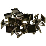 Max 20x 16mm Square Blank Setting Base Pad Cuff Link DIY Wedding Formal Cufflink