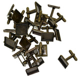 Max 20x 16mm Square Blank Setting Base Pad Cuff Link DIY Wedding Formal Cufflink