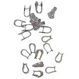 Maxbell 10pcs copper pinch Bails pendants charms clamp clip Jewelry DIY 18x10x10mm