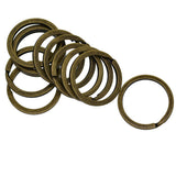 Maxbell Various Split Key Rings Keys Chain Bag Charms Clasp flat round circle clip 6