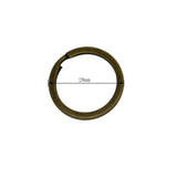 Maxbell Various Split Key Rings Keys Chain Bag Charms Clasp flat round circle clip 6