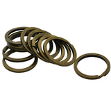 Maxbell Various Split Key Rings Keys Chain Bag Charms Clasp flat round circle clip 7