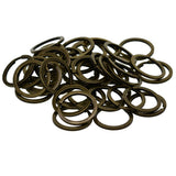 Maxbell Various Split Key Rings Keys Chain Bag Charms Clasp flat round circle clip 7