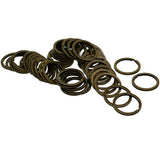 Maxbell Various Split Key Rings Keys Chain Bag Charms Clasp flat round circle clip 7
