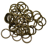 Maxbell Various Split Key Rings Keys Chain Bag Charms Clasp flat round circle clip 7