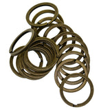 Maxbell Various Split Key Rings Keys Chain Bag Charms Clasp flat round circle clip 8
