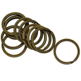 Maxbell Various Split Key Rings Keys Chain Bag Charms Clasp flat round circle clip 8