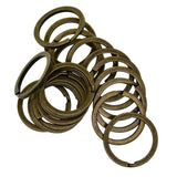 Maxbell Various Split Key Rings Keys Chain Bag Charms Clasp flat round circle clip 8