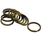 Maxbell Various Split Key Rings Keys Chain Bag Charms Clasp flat round circle clip 8