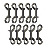 Maxbell 1 Pack Double End Gate Snap Hook Key Holder Alloy Clip Keychain  10 pieces