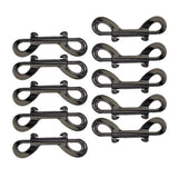 Maxbell 1 Pack Double End Gate Snap Hook Key Holder Alloy Clip Keychain  10 pieces