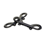 Maxbell 1 Pack Double End Gate Snap Hook Key Holder Alloy Clip Keychain  10 pieces
