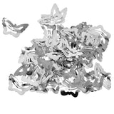 Max 50x Butterfly/Star Snap Hair Clips Pin Clip Hollow Design Butterfly Silver