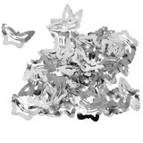 Max 50x Butterfly/Star Snap Hair Clips Pin Clip Hollow Design Butterfly Silver
