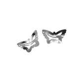 Max 50x Butterfly/Star Snap Hair Clips Pin Clip Hollow Design Butterfly Silver