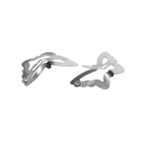 Max 50x Butterfly/Star Snap Hair Clips Pin Clip Hollow Design Butterfly Silver