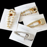 Max Sparkly Rhinestone Hair Clips Hairpins Barrettes Crystal Alligator Clips