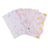 Max Gold Stamping Index Dividers Tabbed Paper Insert Planner Divider for A6 C