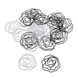 Max 20Pcs Rose Flower shape paper Clip binder clip book mark for Office organize