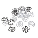 Max 20Pcs Rose Flower shape paper Clip binder clip book mark for Office organize