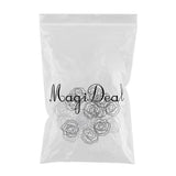 Max 20Pcs Rose Flower shape paper Clip binder clip book mark for Office organize