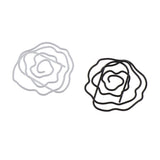 Max 20Pcs Rose Flower shape paper Clip binder clip book mark for Office organize