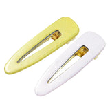 Maxbell 2Pcs Solid Acrylic Hairpin Hair Clips No Slip Snap Barrettes Hair Jewelry E