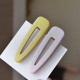 Maxbell 2Pcs Solid Acrylic Hairpin Hair Clips No Slip Snap Barrettes Hair Jewelry E