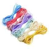 Maxbell 2mm Colorful Elastic Hairband Ponytail Holder DIY Hair Ties Materials 35m