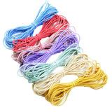 Maxbell 2mm Colorful Elastic Hairband Ponytail Holder DIY Hair Ties Materials 35m