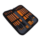 Maxbell 10Pieces Wooden Handle Nylon Hair Painting Brush for Watercolor Oil Painting