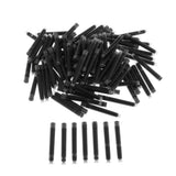 Maxbell 100Pieces Fountain Pen Ink Cartridges Ink Pen Refills Stationery Black 3.4mm