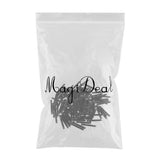 Maxbell 100Pieces Fountain Pen Ink Cartridges Ink Pen Refills Stationery Black 3.4mm