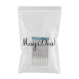 Maxbell 10pcs Metal Ballpoint Pen Refills Ink Ball Point Pen Replacement Blue