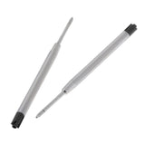 Maxbell 10pcs Metal Ballpoint Pen Refills Ink Ball Point Pen Replacement Black Ink