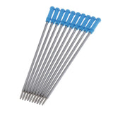 Maxbell 10pcs/Pack Metal Ballpoint Pen Refills Ink Ball Point Pen Replacement blue