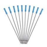 Maxbell 10pcs/Pack Metal Ballpoint Pen Refills Ink Ball Point Pen Replacement blue