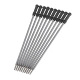 Maxbell 10pcs/Pack Metal Ballpoint Pen Refills Ink Ball Point Pen Replacement black