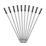 Maxbell 10pcs/Pack Metal Ballpoint Pen Refills Ink Ball Point Pen Replacement black