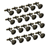Maxbell 20Pcs Blank 12mm Round Bezel Glue Base Cup Cuff Links DIY Cufflink Bronze