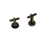 Maxbell 20Pcs Blank 12mm Round Bezel Glue Base Cup Cuff Links DIY Cufflink Bronze