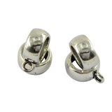 Maxbell 50 Pieces Hollow Bail Hanger Dangle Spacer Beads Fitting European Bracelet