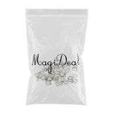 Maxbell 50 Pieces Hollow Bail Hanger Dangle Spacer Beads Fitting European Bracelet