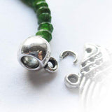 Maxbell 50 Pieces Hollow Bail Hanger Dangle Spacer Beads Fitting European Bracelet