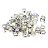 Maxbell 50 Pieces Hollow Bail Hanger Dangle Spacer Beads Fitting European Bracelet
