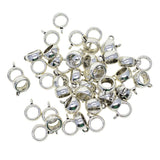 Maxbell 50 Pieces Hollow Bail Hanger Dangle Spacer Beads Fitting European Bracelet