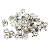 Maxbell 50 Pieces Hollow Bail Hanger Dangle Spacer Beads Fitting European Bracelet